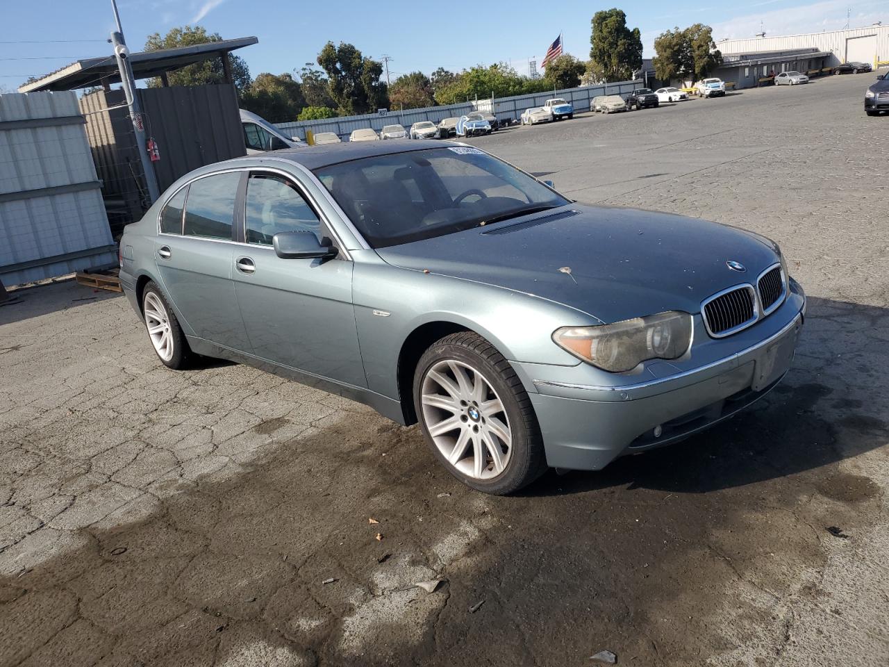 2003 Bmw 745 Li Turquoise vin: WBAGN63423DR12723