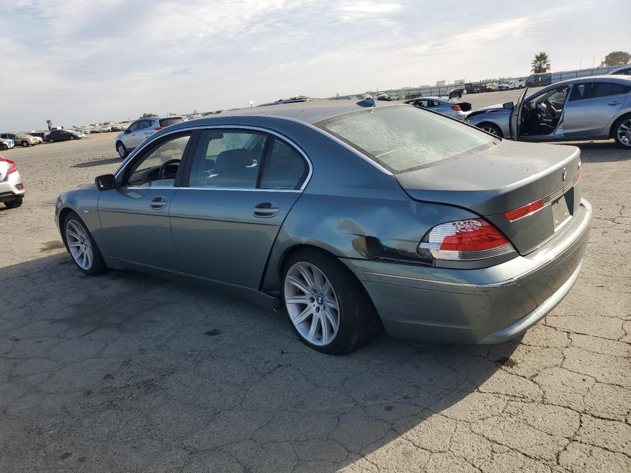 2003 Bmw 745 Li Turquoise vin: WBAGN63423DR12723