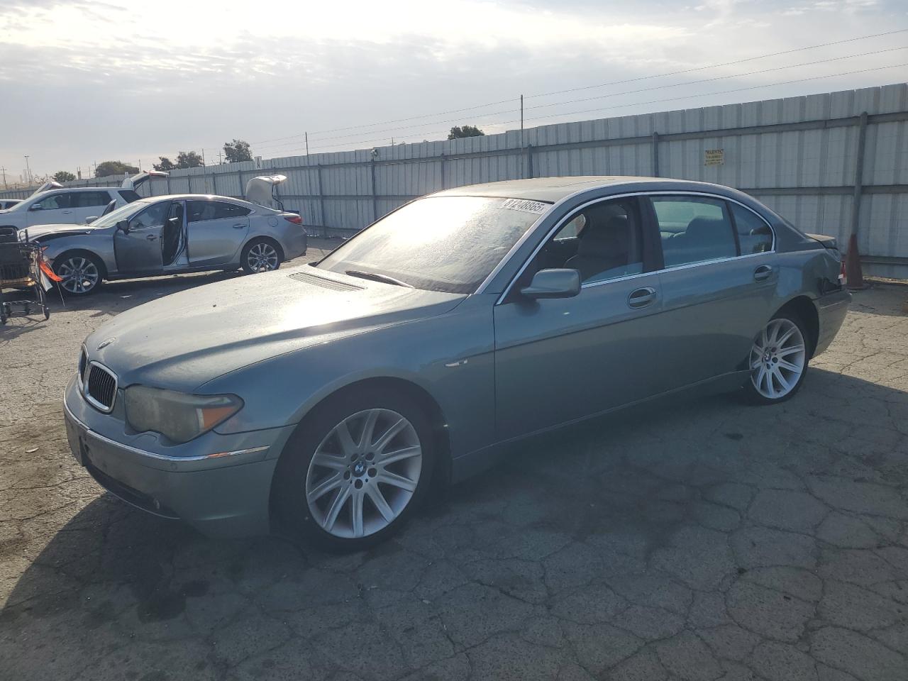 2003 Bmw 745 Li Turquoise vin: WBAGN63423DR12723