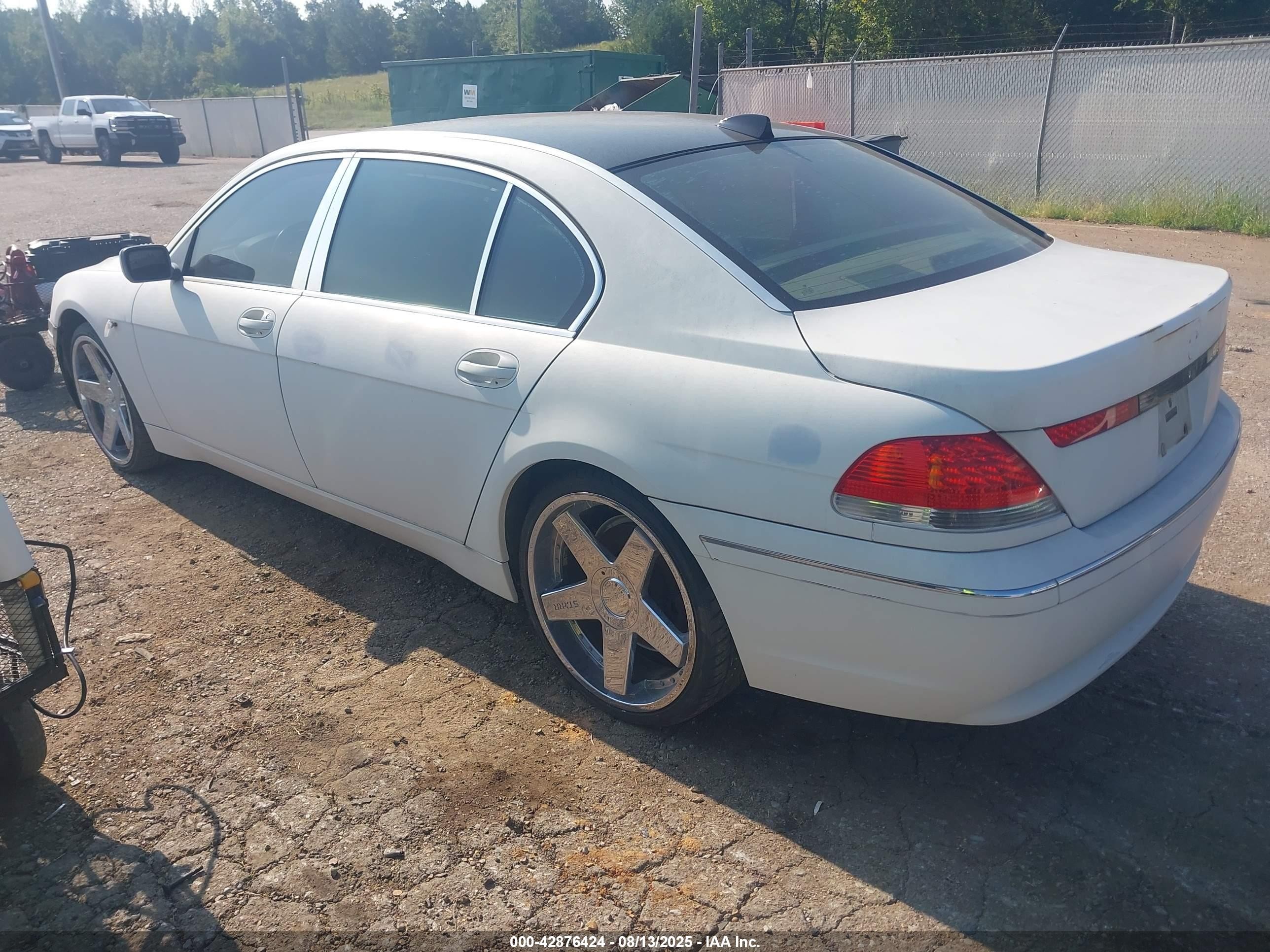 2004 Bmw 745li   Белый vin: WBAGN63424DS47551
