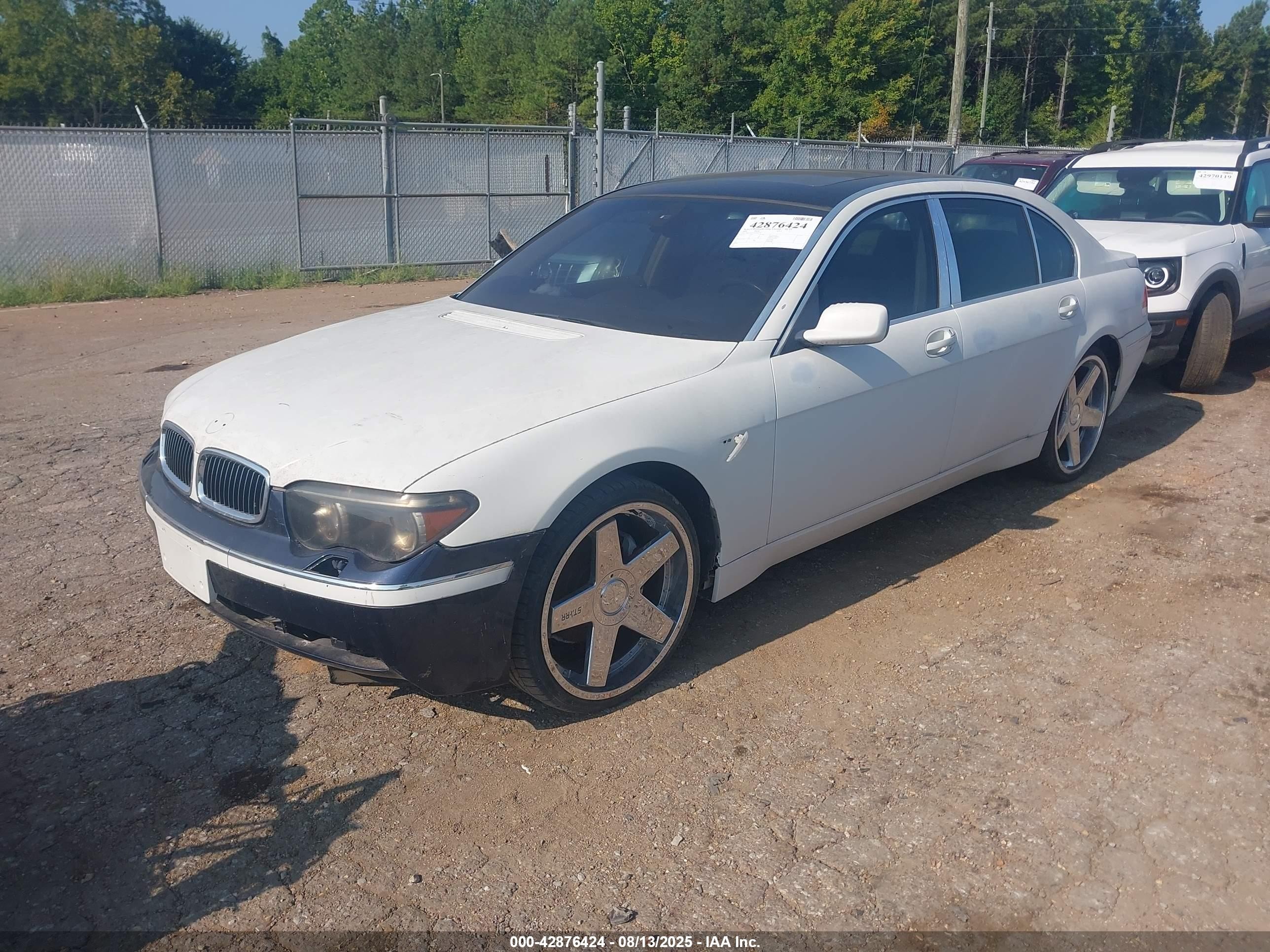 2004 Bmw 745li   Белый vin: WBAGN63424DS47551