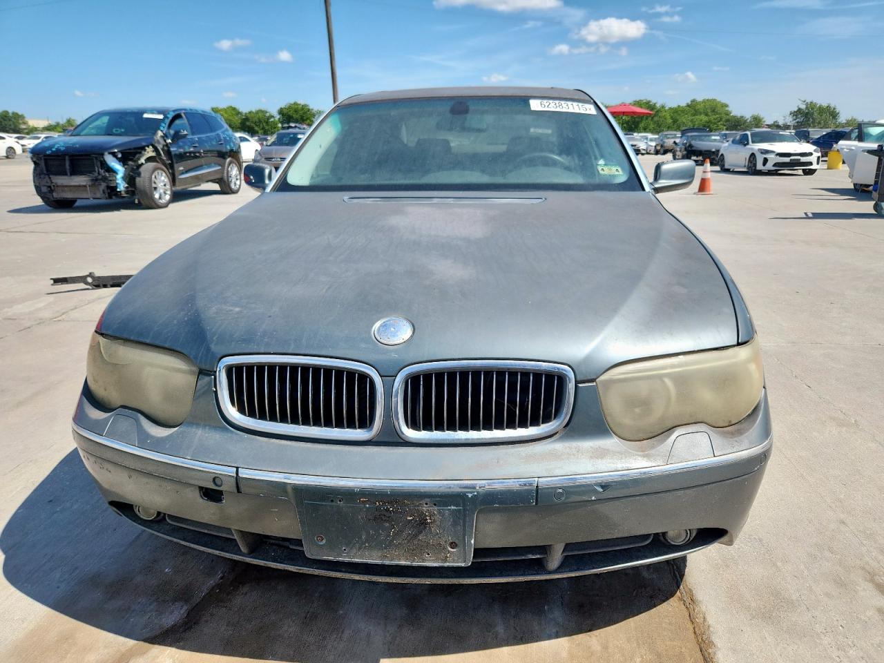 2003 Bmw 745 Li Gray vin: WBAGN63433DR14772