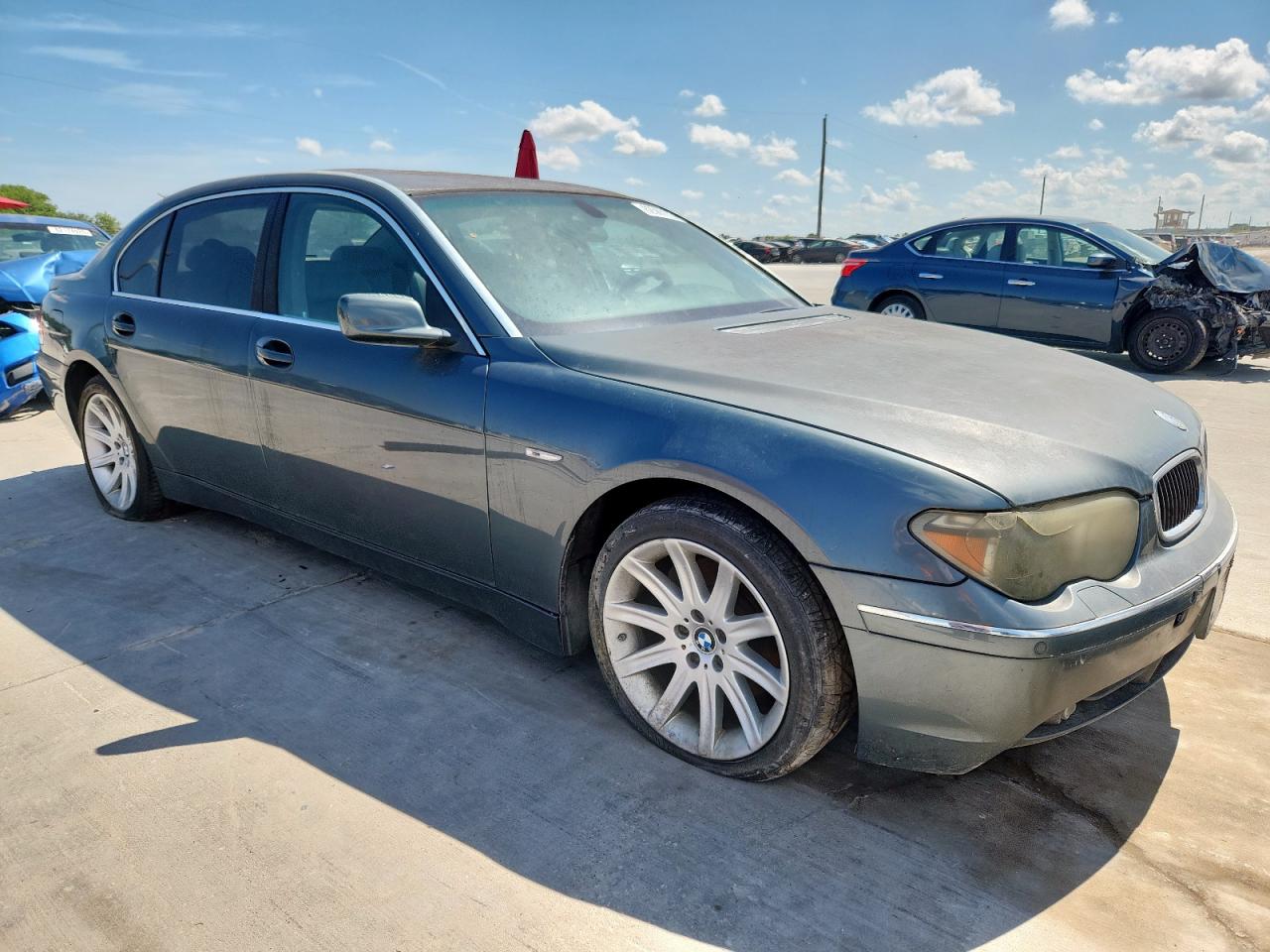 2003 Bmw 745 Li Gray vin: WBAGN63433DR14772