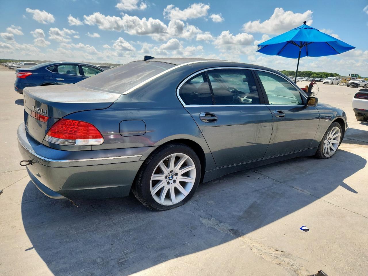 2003 Bmw 745 Li Gray vin: WBAGN63433DR14772