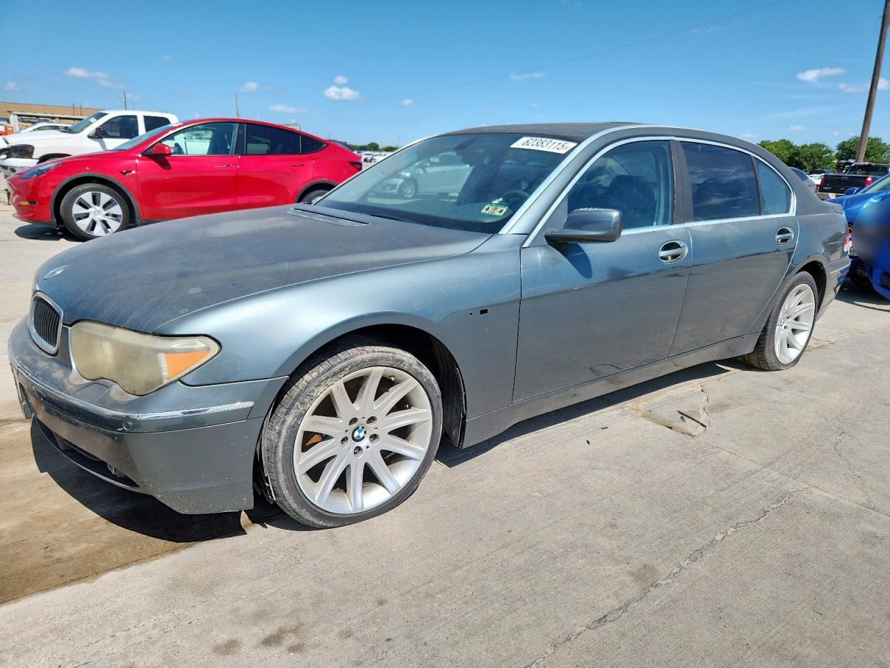 2003 Bmw 745 Li Gray vin: WBAGN63433DR14772