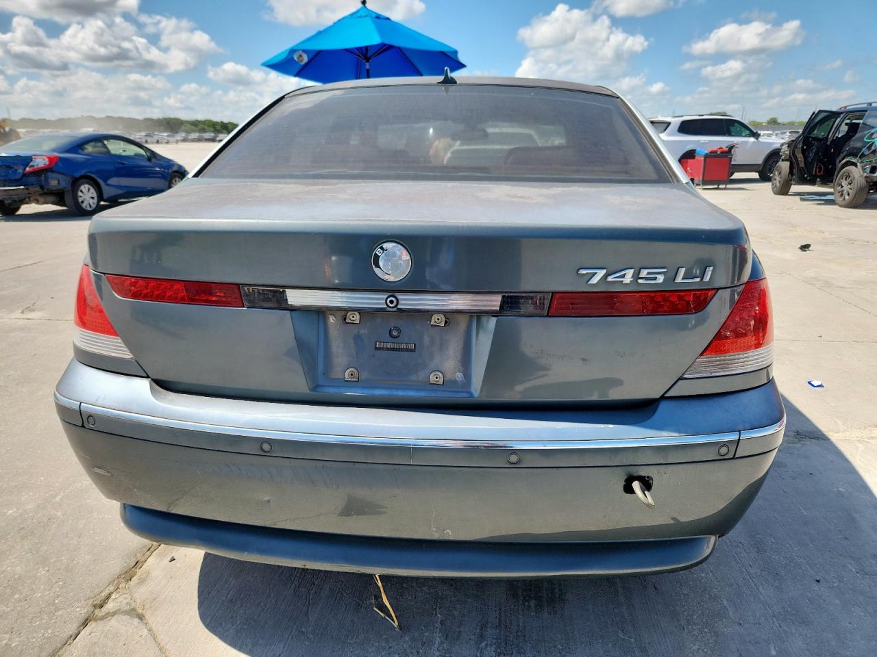 2003 Bmw 745 Li Gray vin: WBAGN63433DR14772