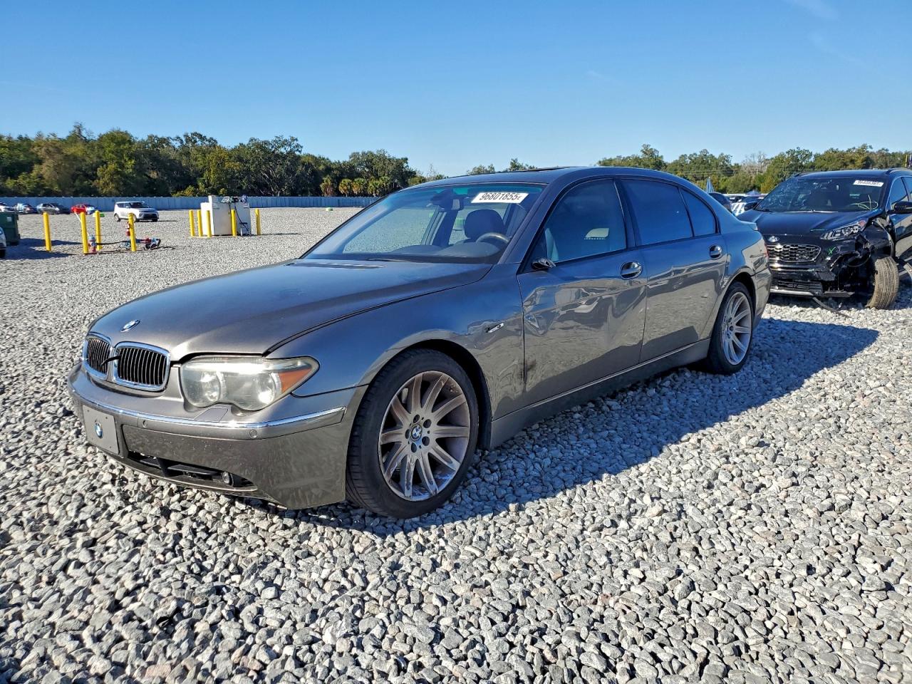 2003 Bmw 745 Li Gray vin: WBAGN63433DR17056