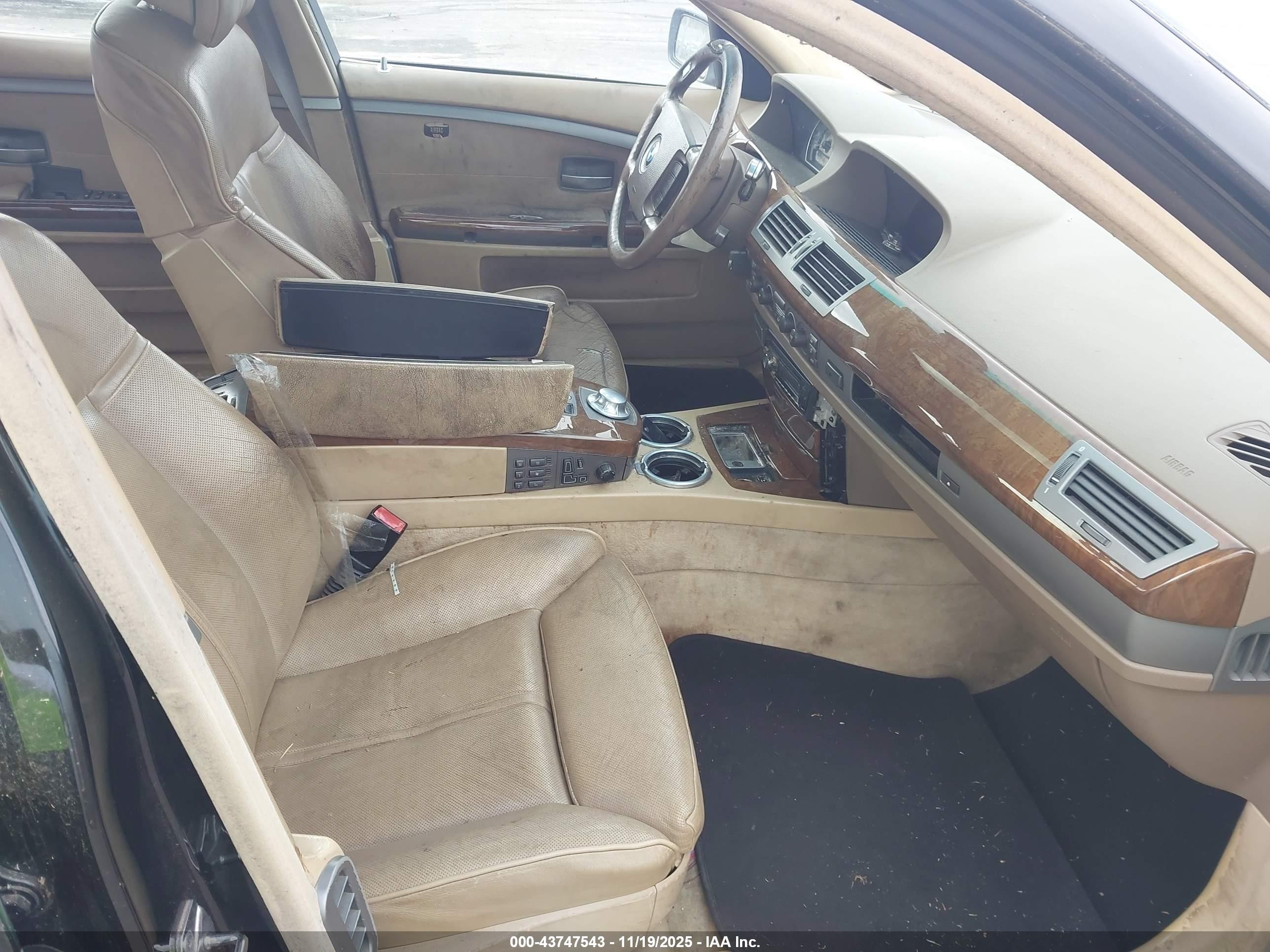 2003 Bmw 745li   Black vin: WBAGN63433DS43703