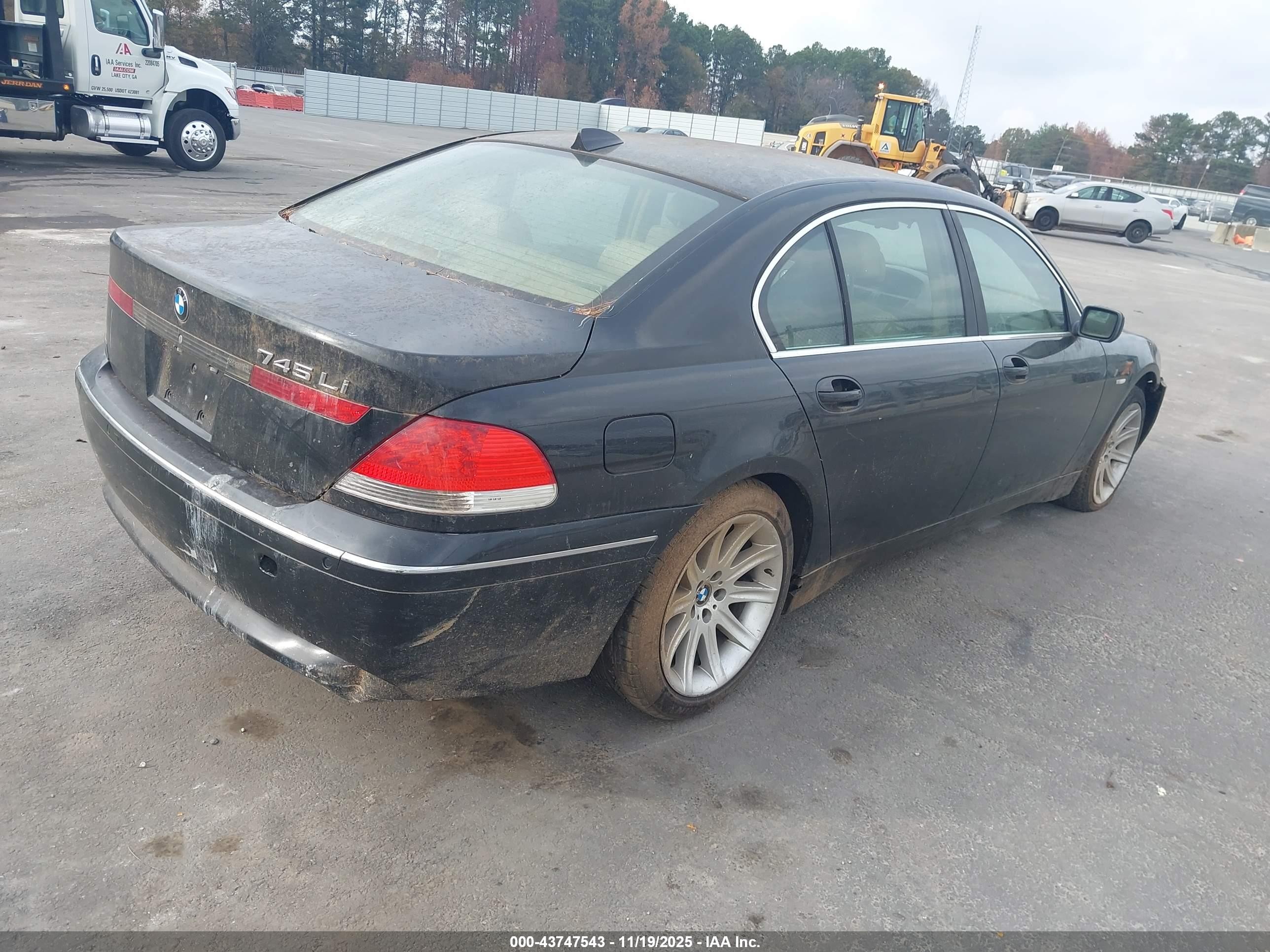 2003 Bmw 745li   Black vin: WBAGN63433DS43703