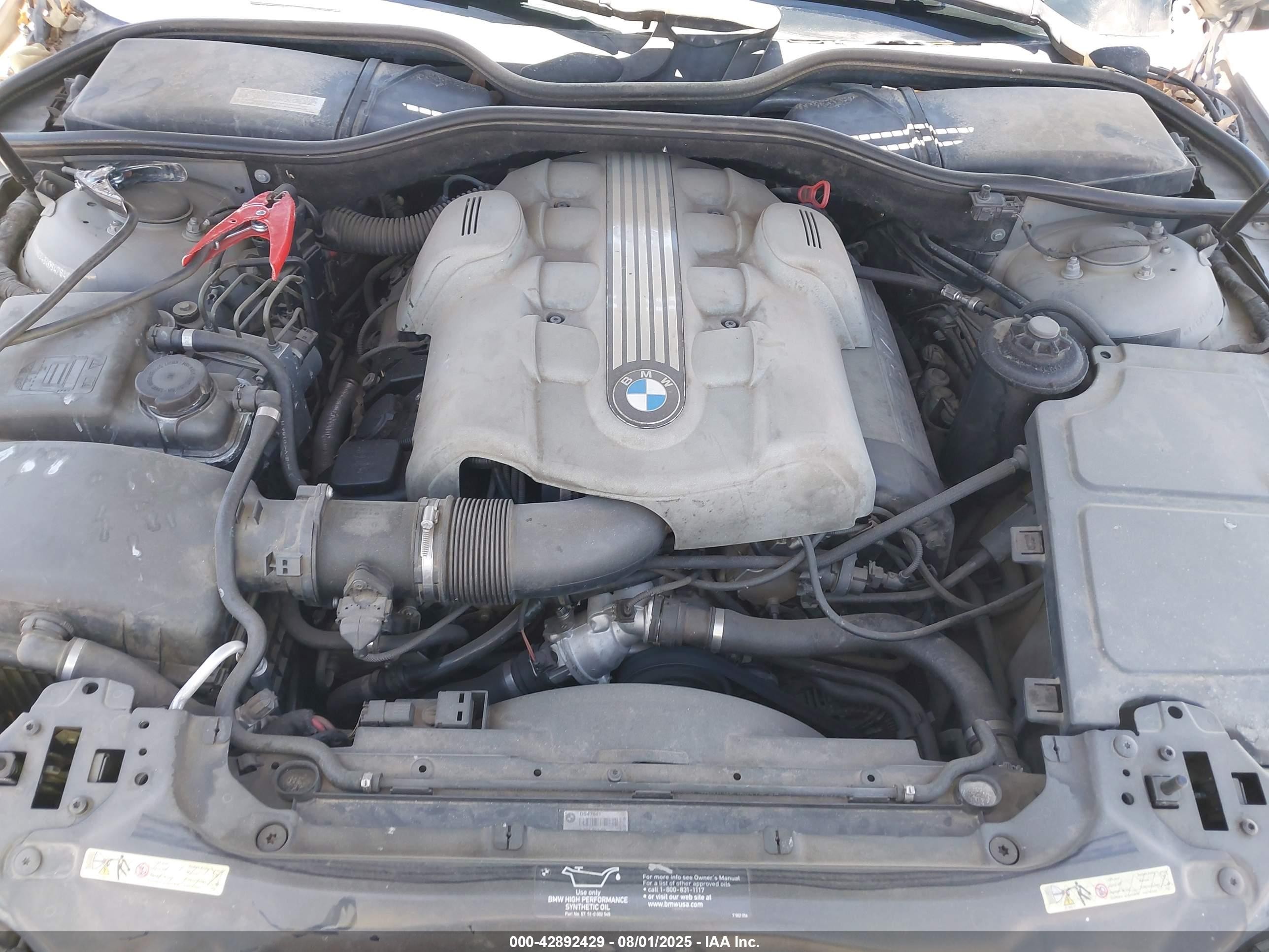 2004 Bmw 745li   Серый vin: WBAGN63434DS47641