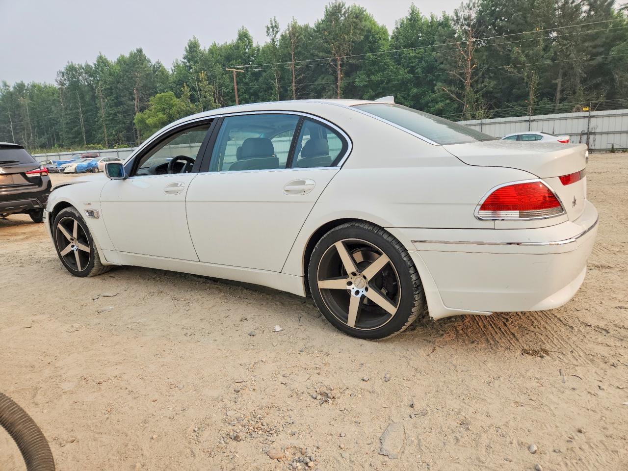 2003 Bmw 745 Li White vin: WBAGN63443DR08429