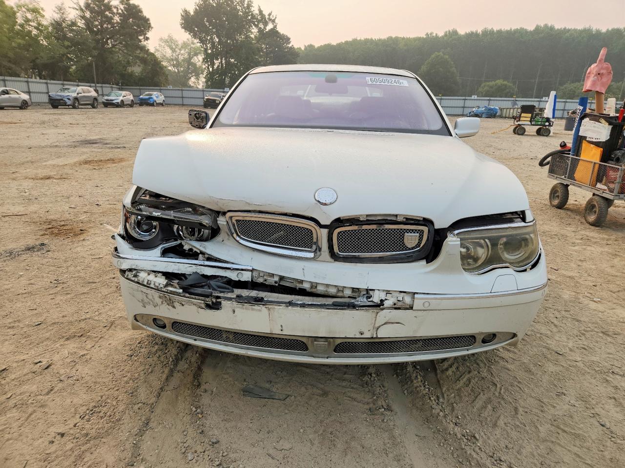 2003 Bmw 745 Li White vin: WBAGN63443DR08429
