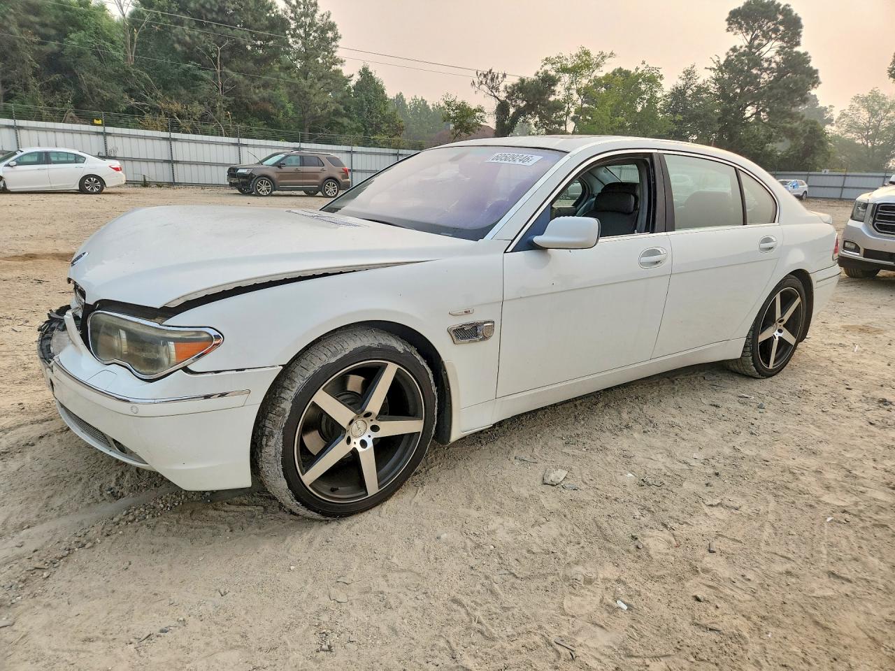 2003 Bmw 745 Li White vin: WBAGN63443DR08429