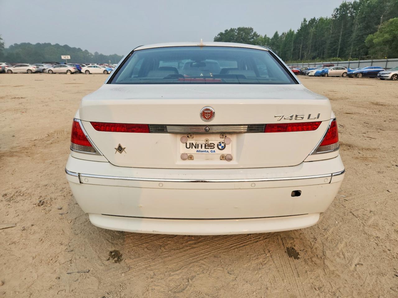 2003 Bmw 745 Li White vin: WBAGN63443DR08429