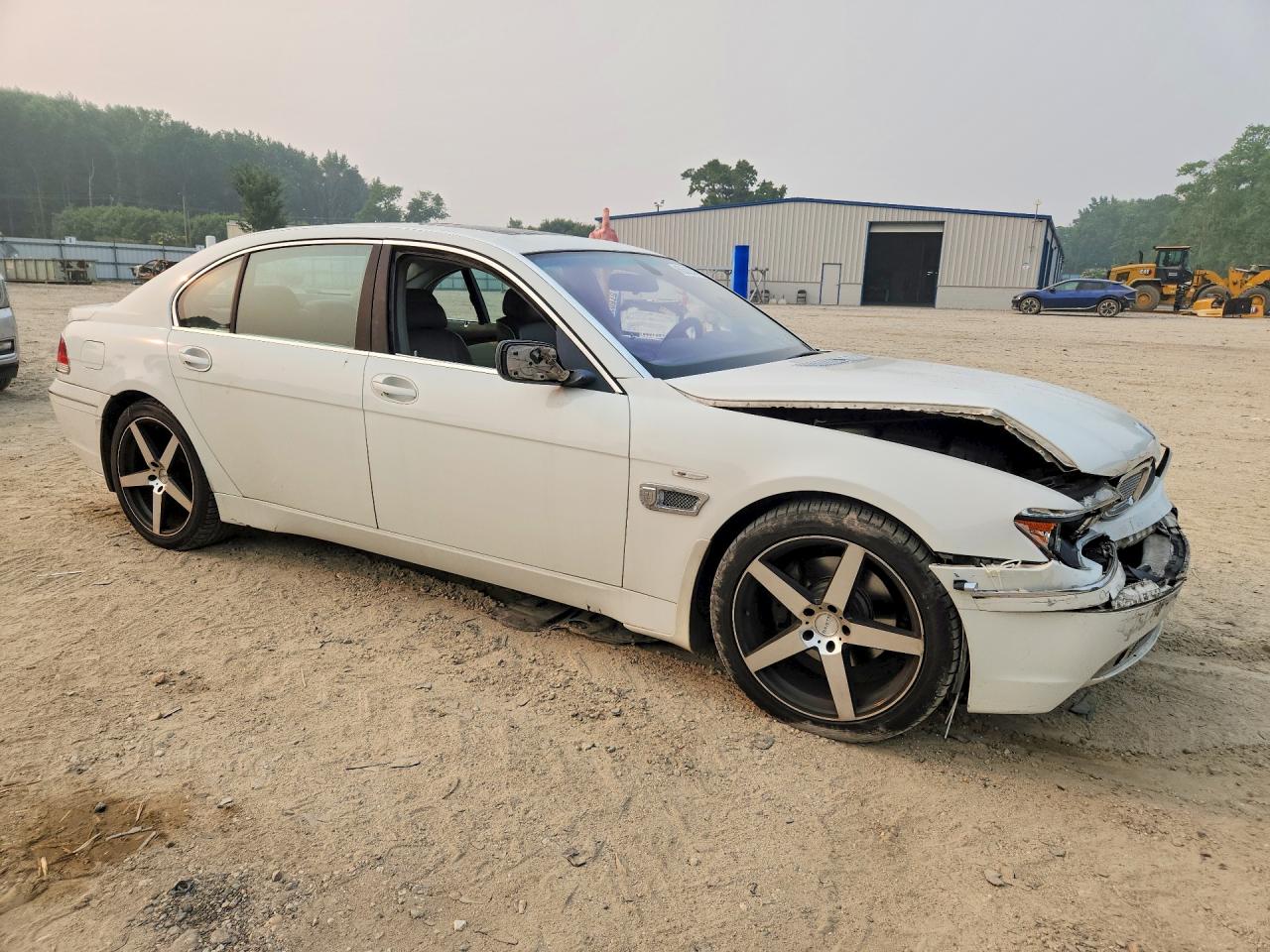 2003 Bmw 745 Li White vin: WBAGN63443DR08429