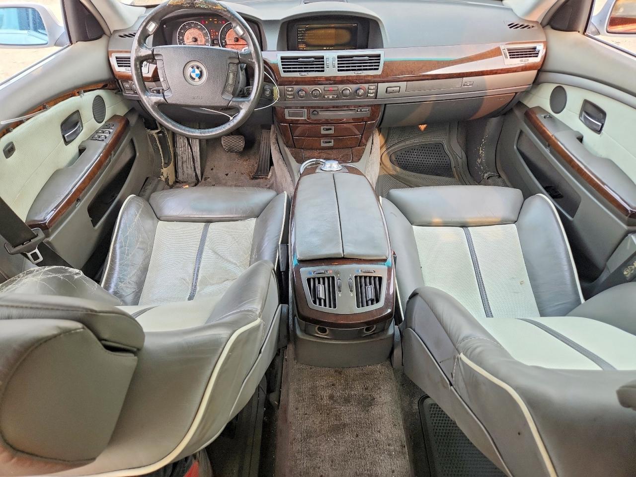 2003 Bmw 745 Li White vin: WBAGN63443DR08429