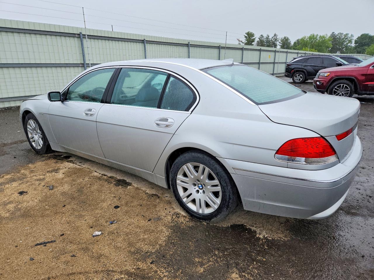 2003 Bmw 745 Li Silver vin: WBAGN63443DR08690