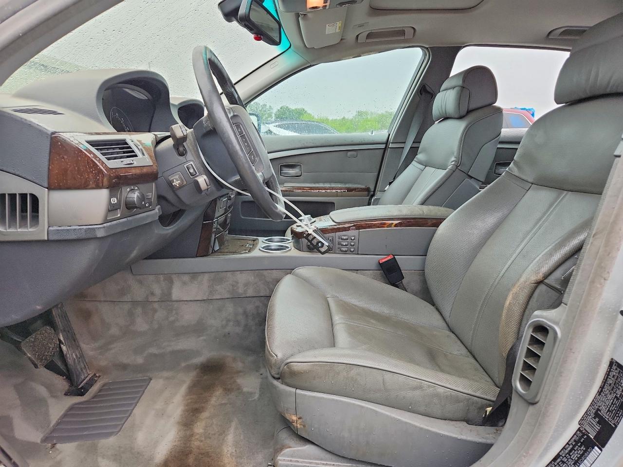 2003 Bmw 745 Li Silver vin: WBAGN63443DR08690