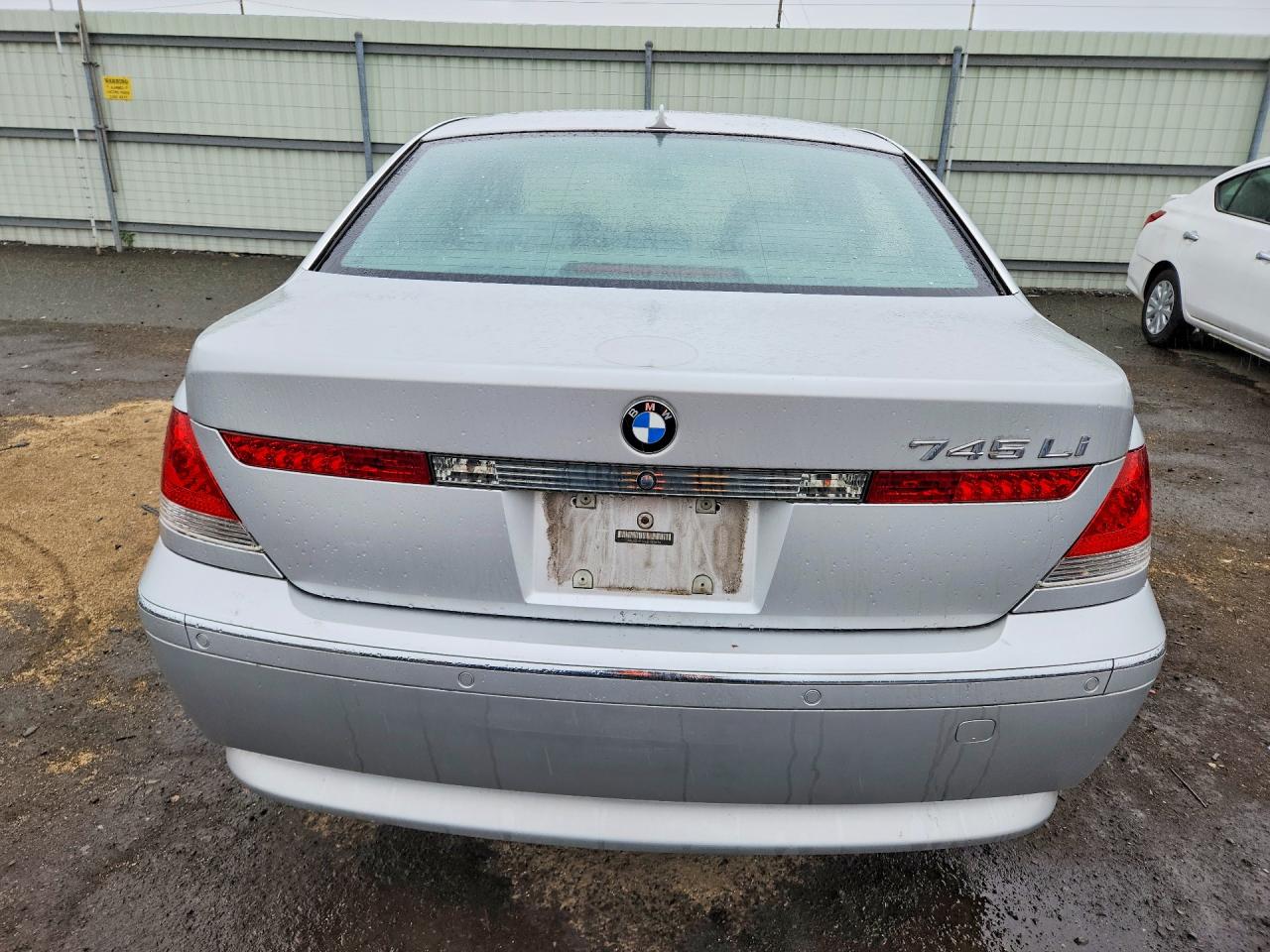 2003 Bmw 745 Li Silver vin: WBAGN63443DR08690