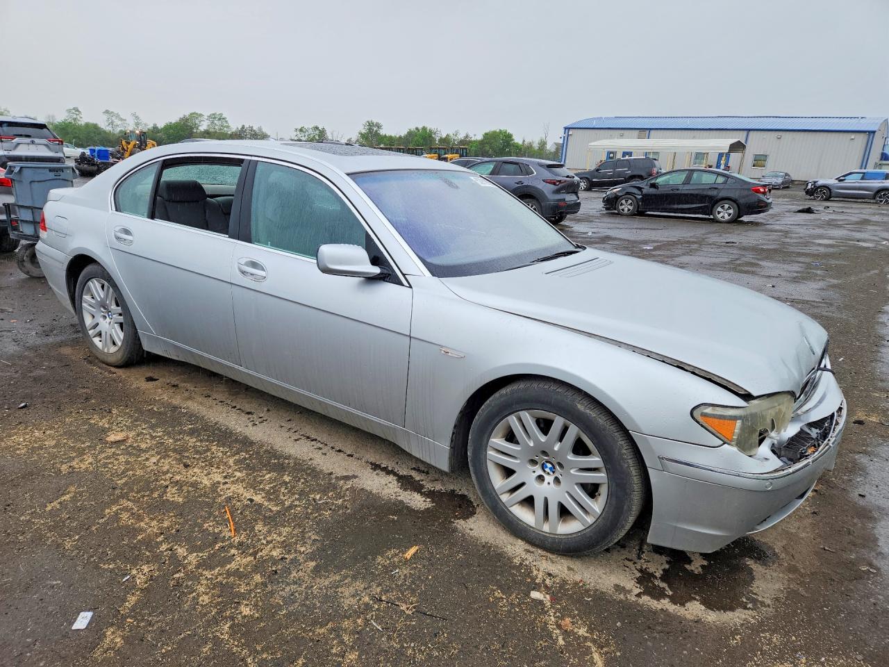 2003 Bmw 745 Li Silver vin: WBAGN63443DR08690