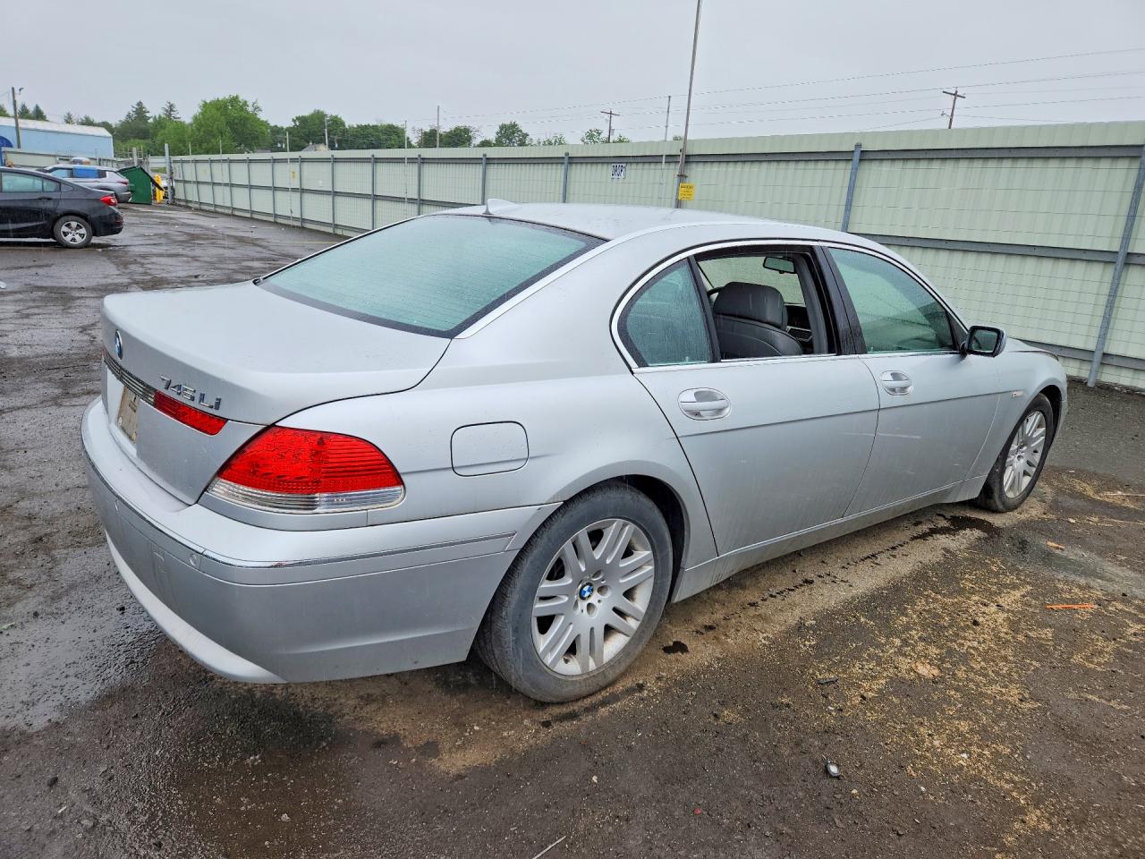 2003 Bmw 745 Li Silver vin: WBAGN63443DR08690