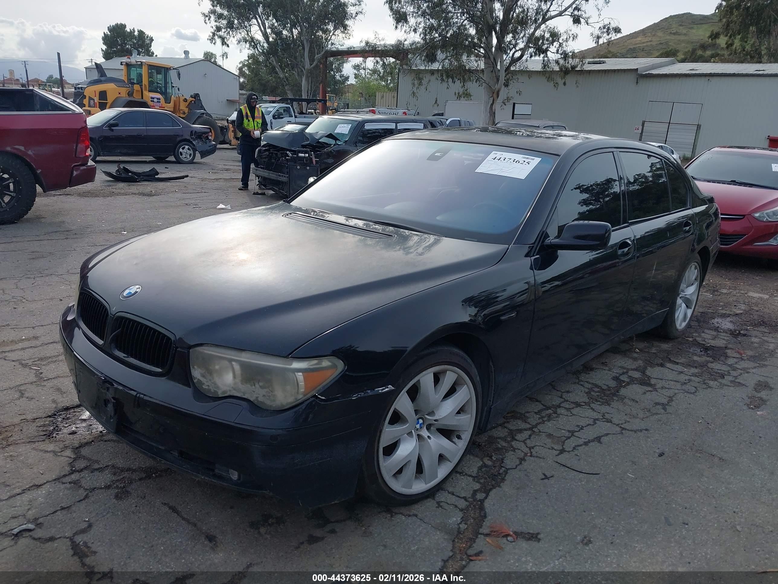 2004 Bmw 745li   Black vin: WBAGN63444DS51620