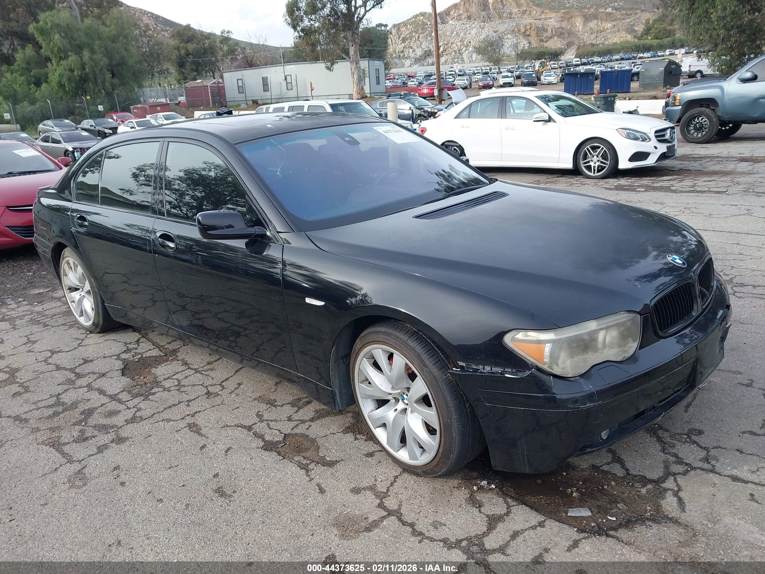 2004 Bmw 745li   Black vin: WBAGN63444DS51620