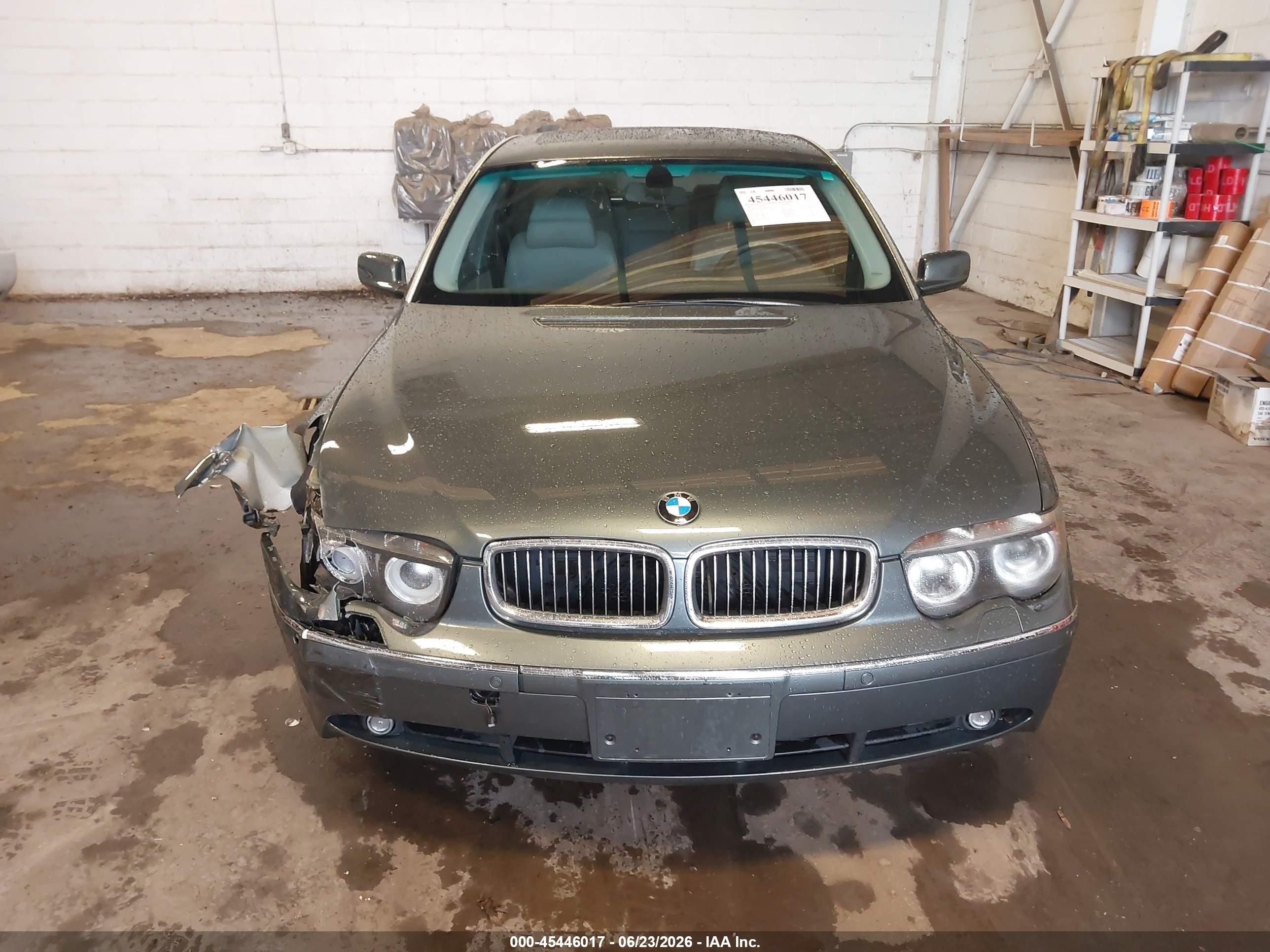 2003 Bmw 7 Series 745li Gray vin: WBAGN63453DR13851