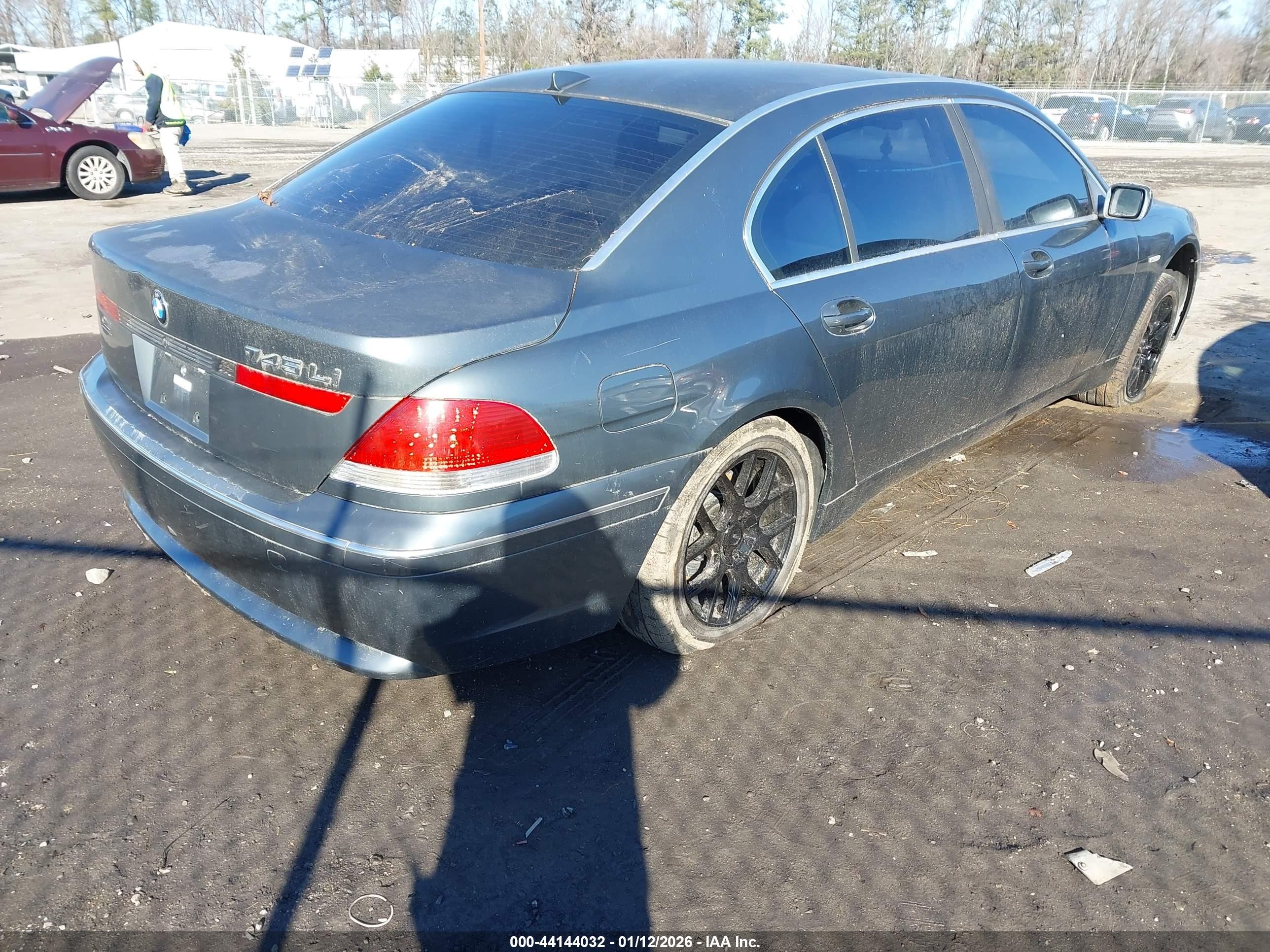 2003 Bmw 745li   Серый vin: WBAGN63453DR15910