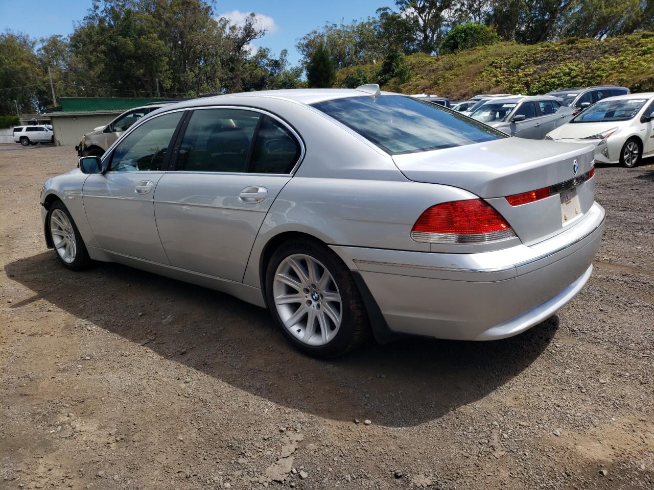 2003 Bmw 745 Li Silver vin: WBAGN63453DS43119