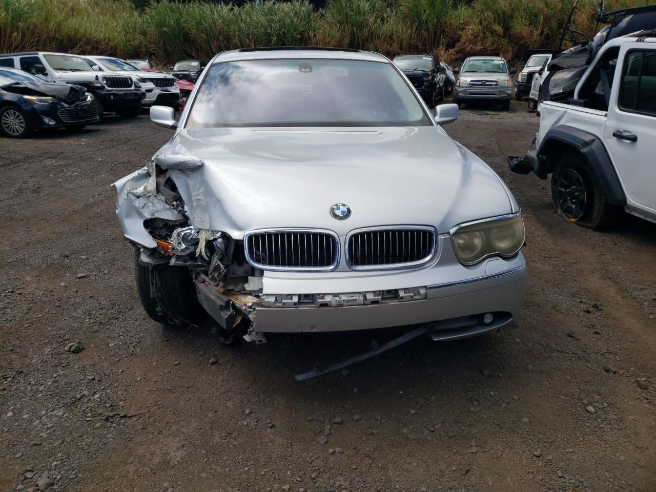 2003 Bmw 745 Li Silver vin: WBAGN63453DS43119