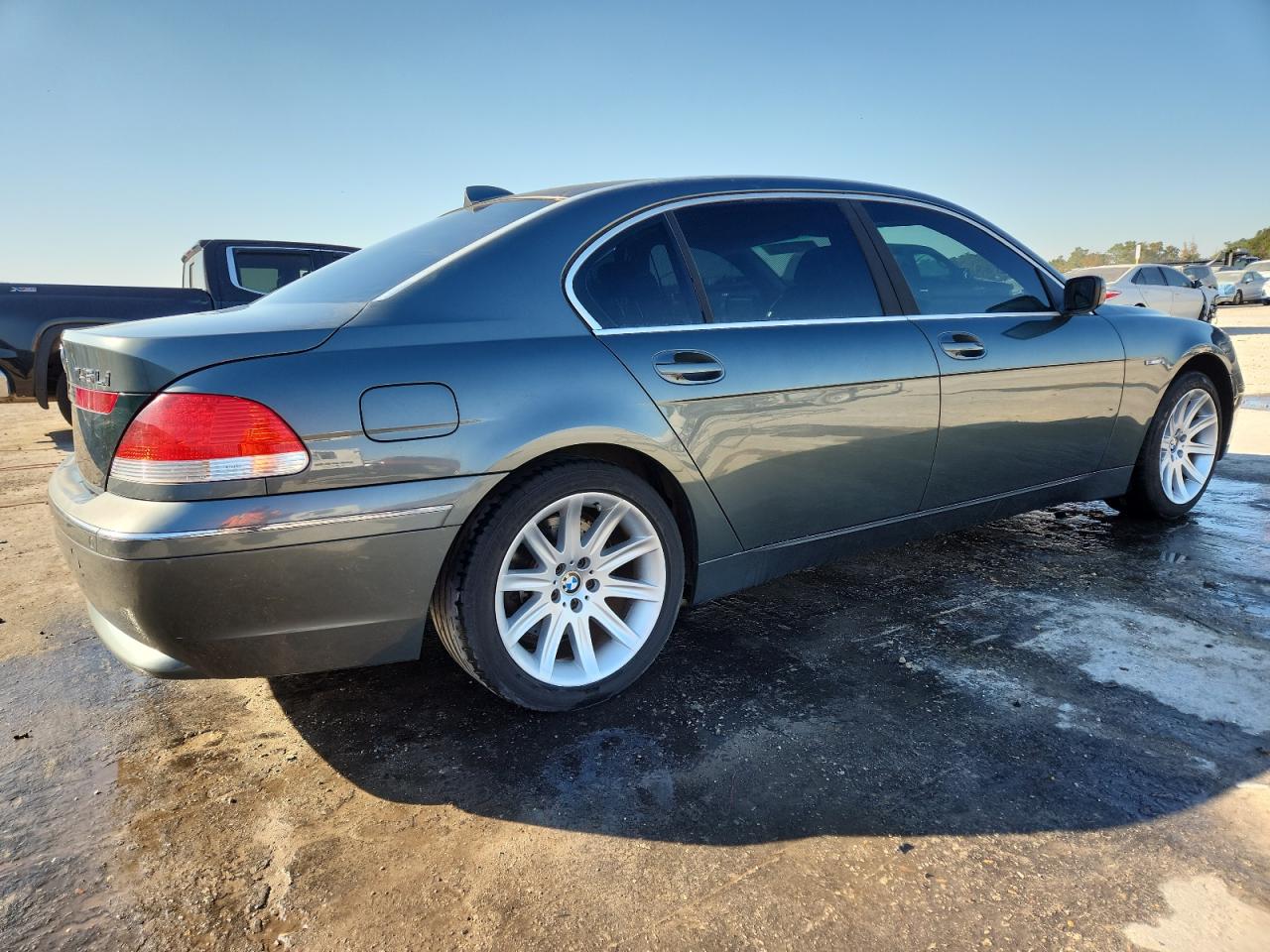 2003 Bmw 745 Li Серый vin: WBAGN63453DS43766