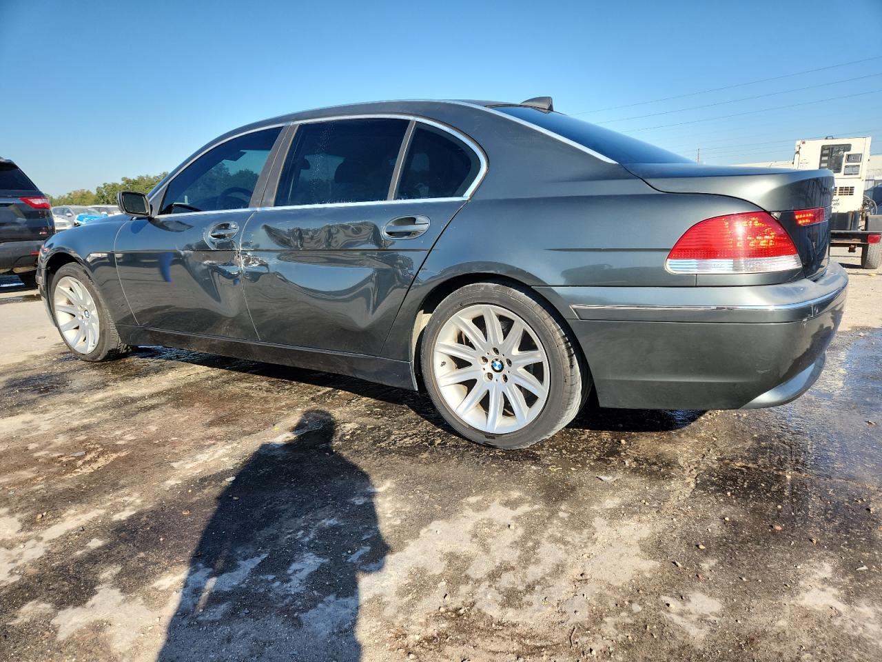 2003 Bmw 745 Li Серый vin: WBAGN63453DS43766