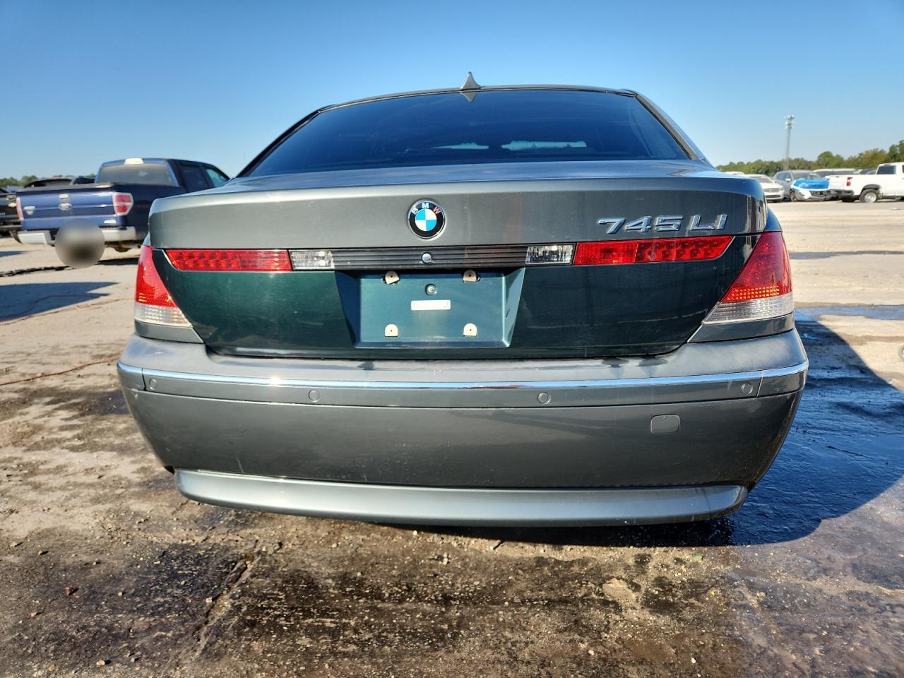 2003 Bmw 745 Li Серый vin: WBAGN63453DS43766