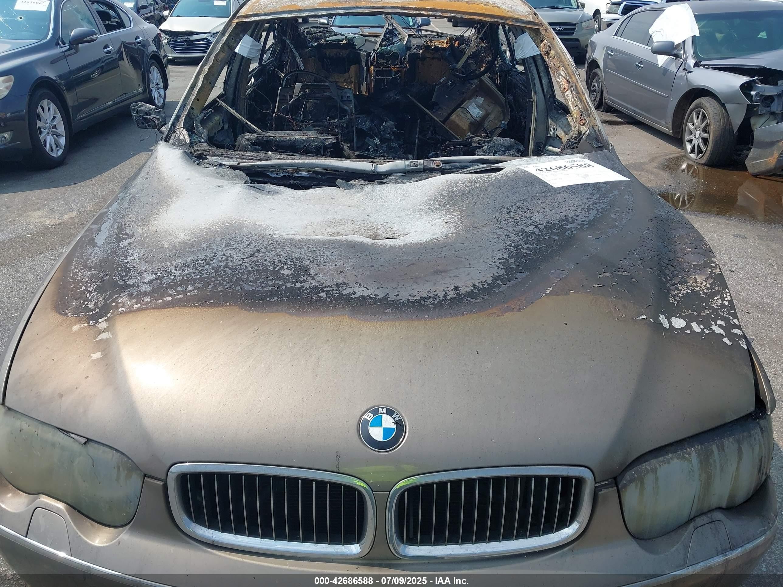 2004 Bmw 745li   Gray vin: WBAGN63454DS46104