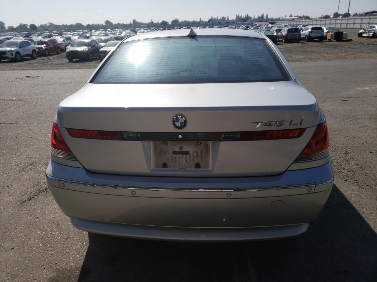 2004 Bmw 745 Li Gray vin: WBAGN63454DS46751