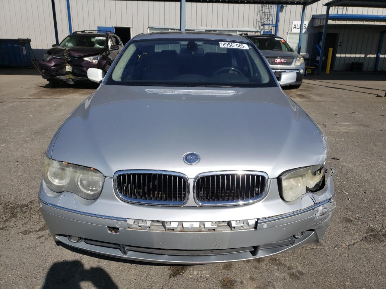 2004 Bmw 745 Li Gray vin: WBAGN63454DS46751