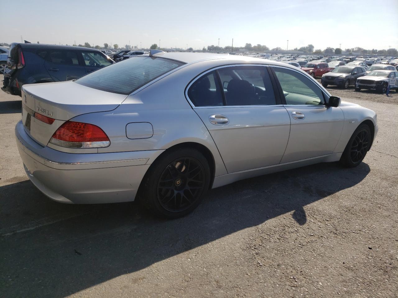 2004 Bmw 745 Li Gray vin: WBAGN63454DS46751