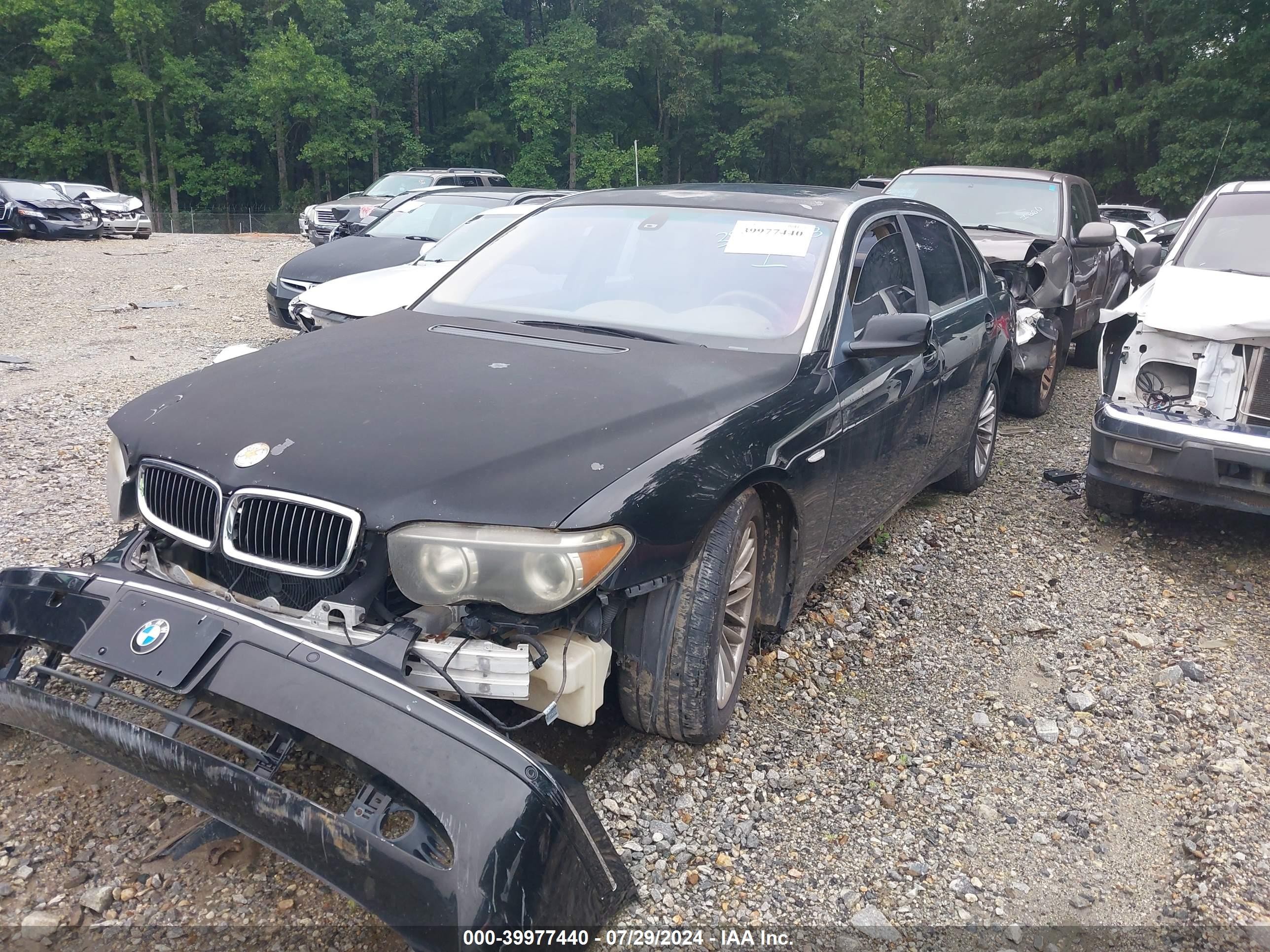 2003 Bmw 745li   Black vin: WBAGN63463DR09310