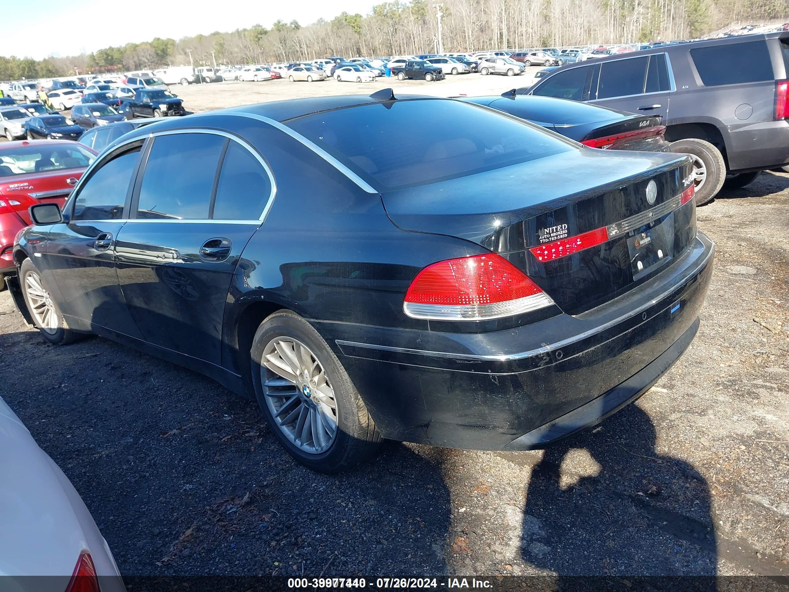 2003 Bmw 745li   Black vin: WBAGN63463DR09310