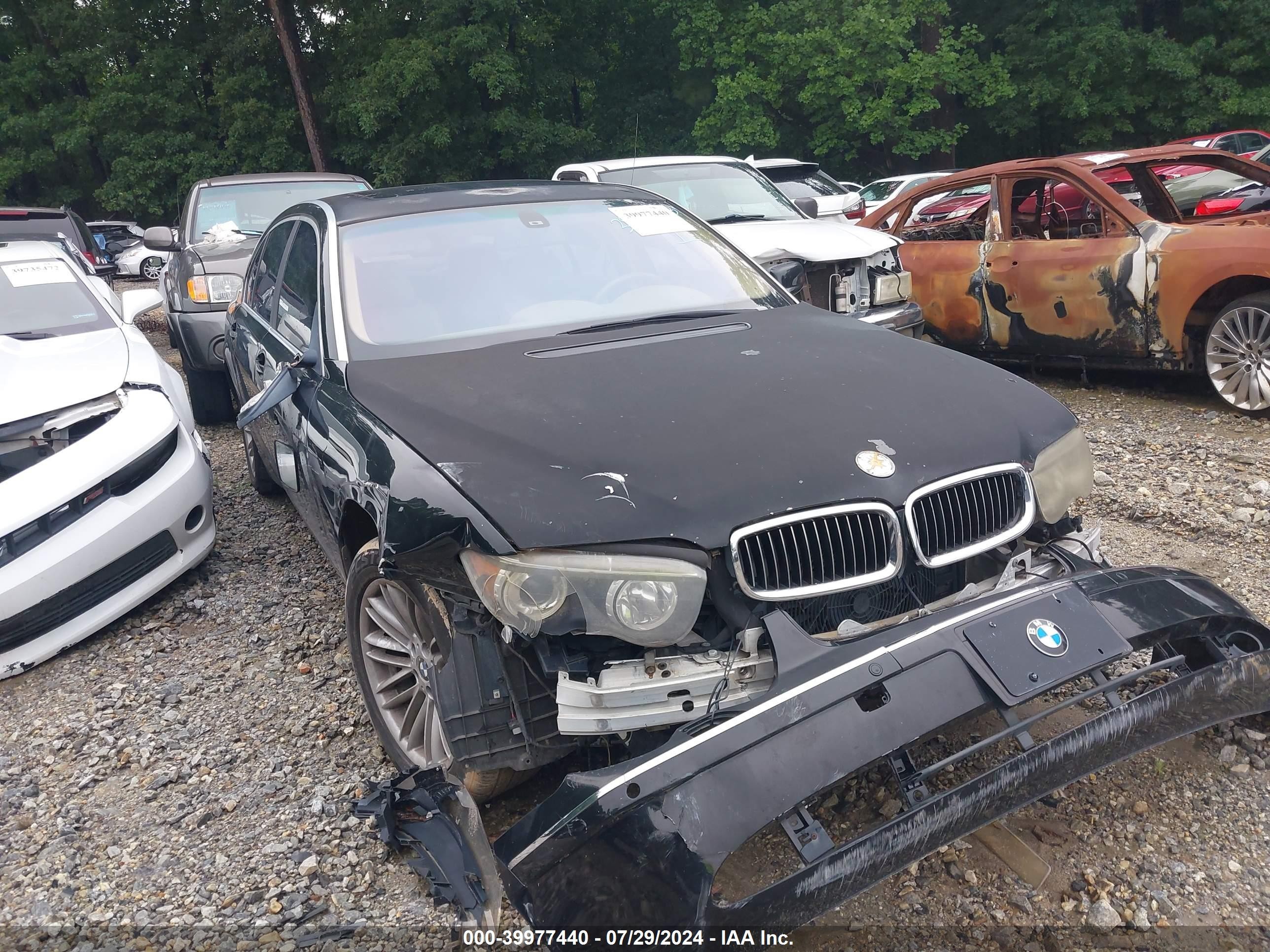 2003 Bmw 745li   Black vin: WBAGN63463DR09310
