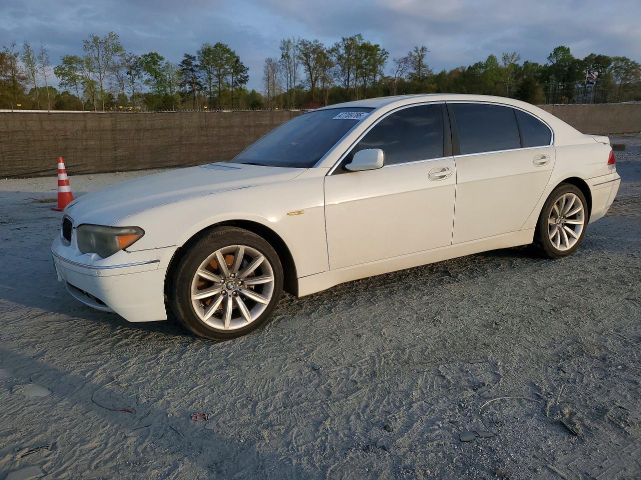 2003 Bmw 745 Li White vin: WBAGN63463DR11803