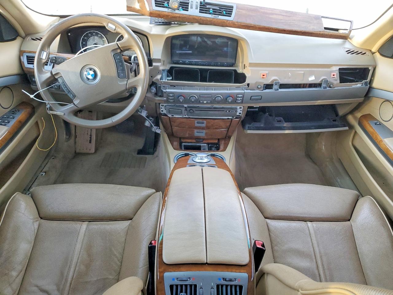 2003 Bmw 745 Li White vin: WBAGN63463DR11803