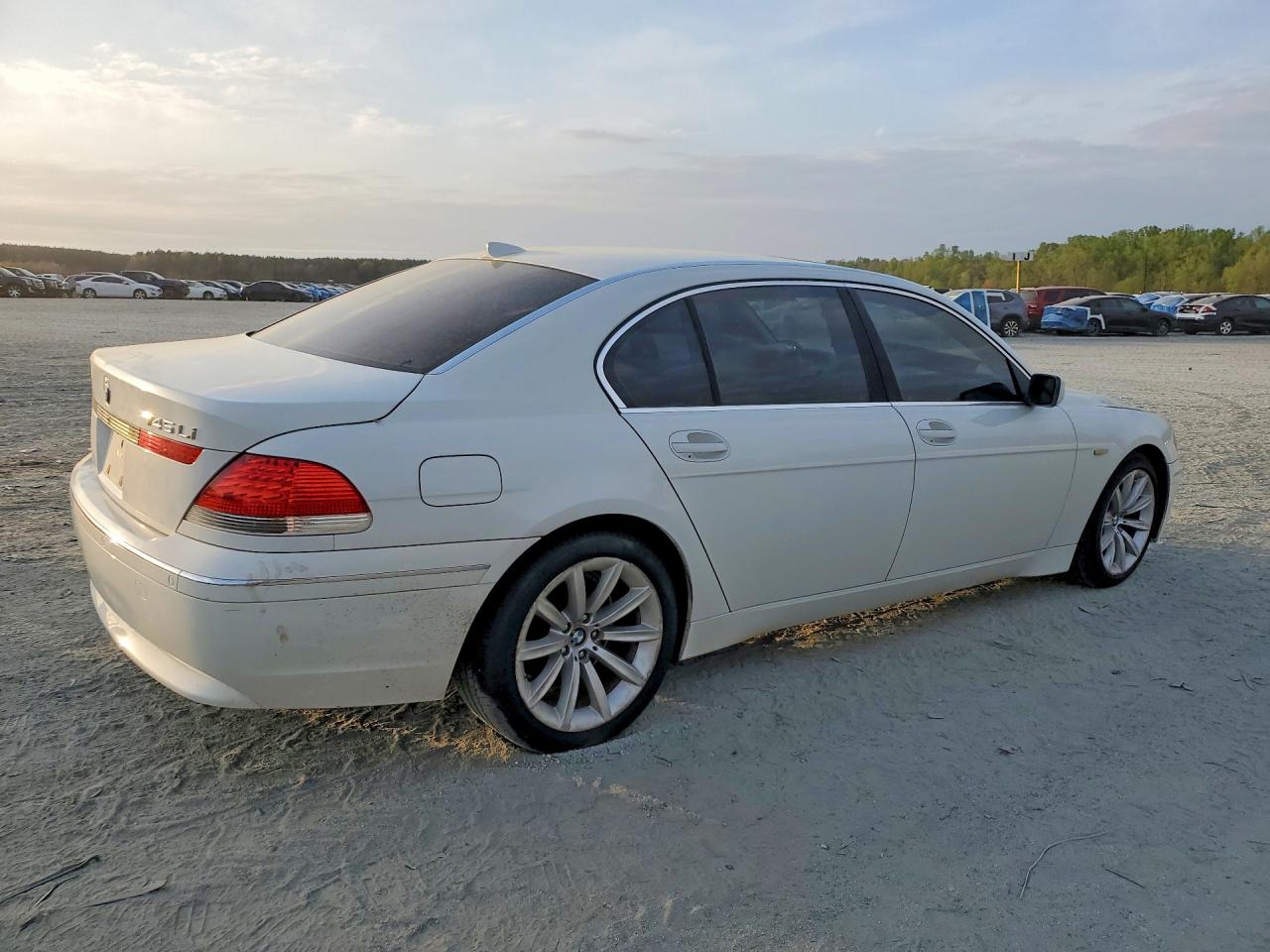 2003 Bmw 745 Li White vin: WBAGN63463DR11803