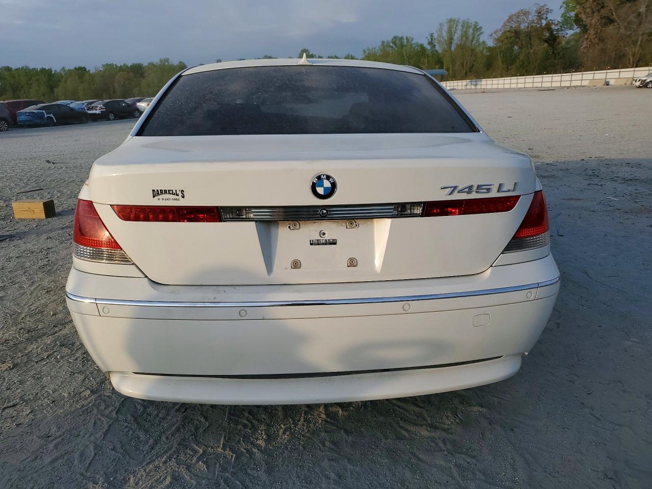 2003 Bmw 745 Li White vin: WBAGN63463DR11803