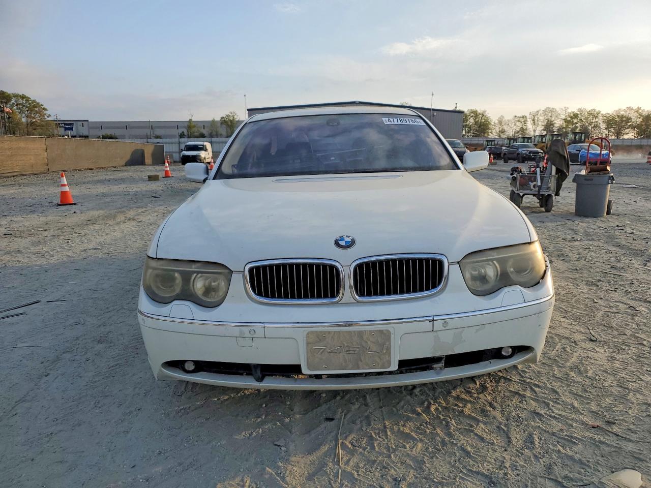 2003 Bmw 745 Li White vin: WBAGN63463DR11803