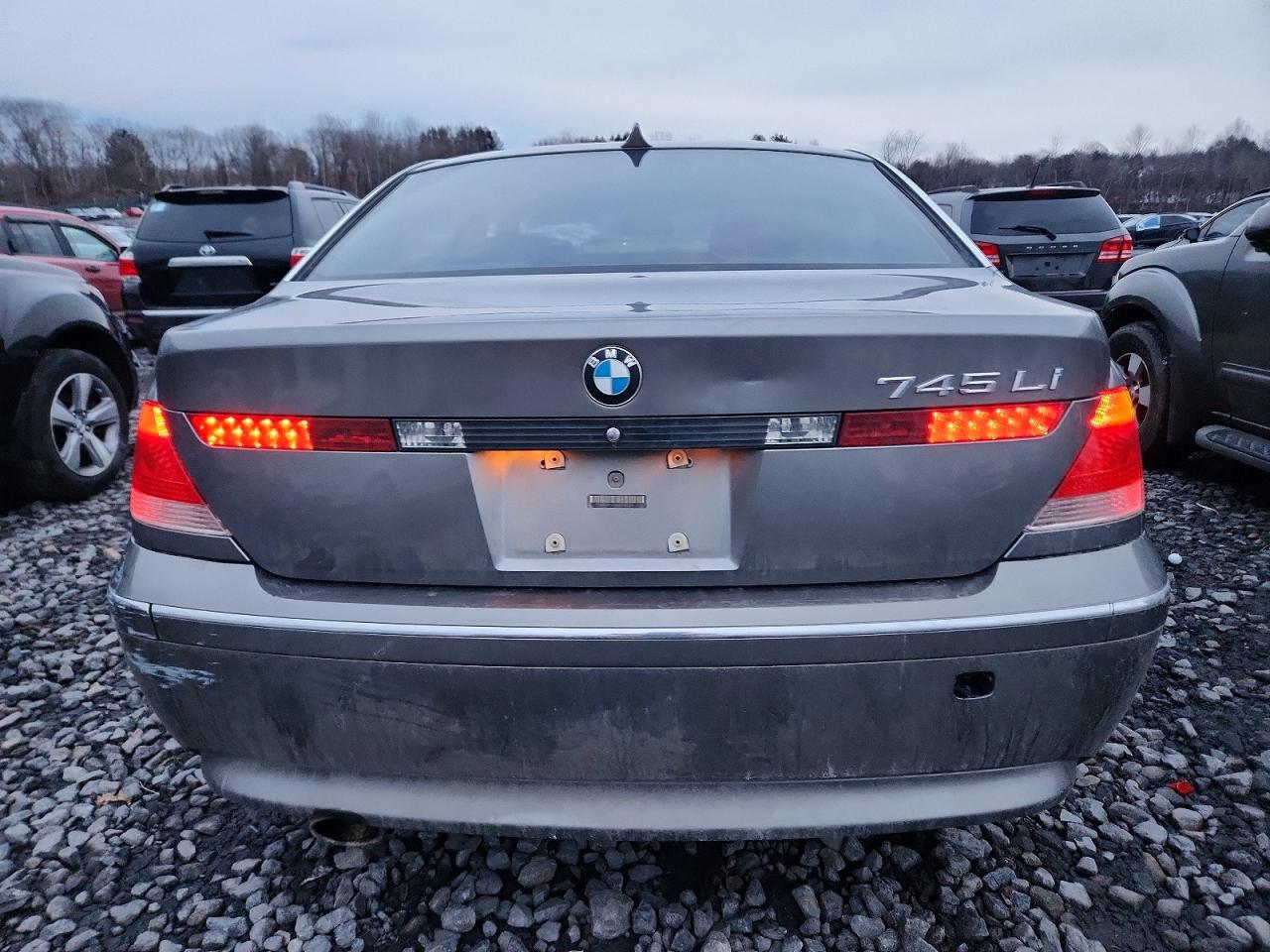 2004 Bmw 745 Li Gray vin: WBAGN63464DS45849