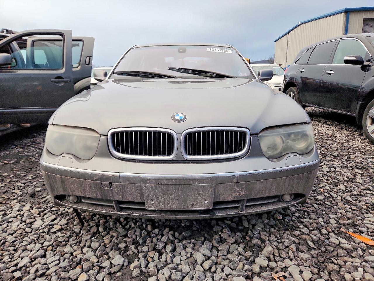 2004 Bmw 745 Li Gray vin: WBAGN63464DS45849