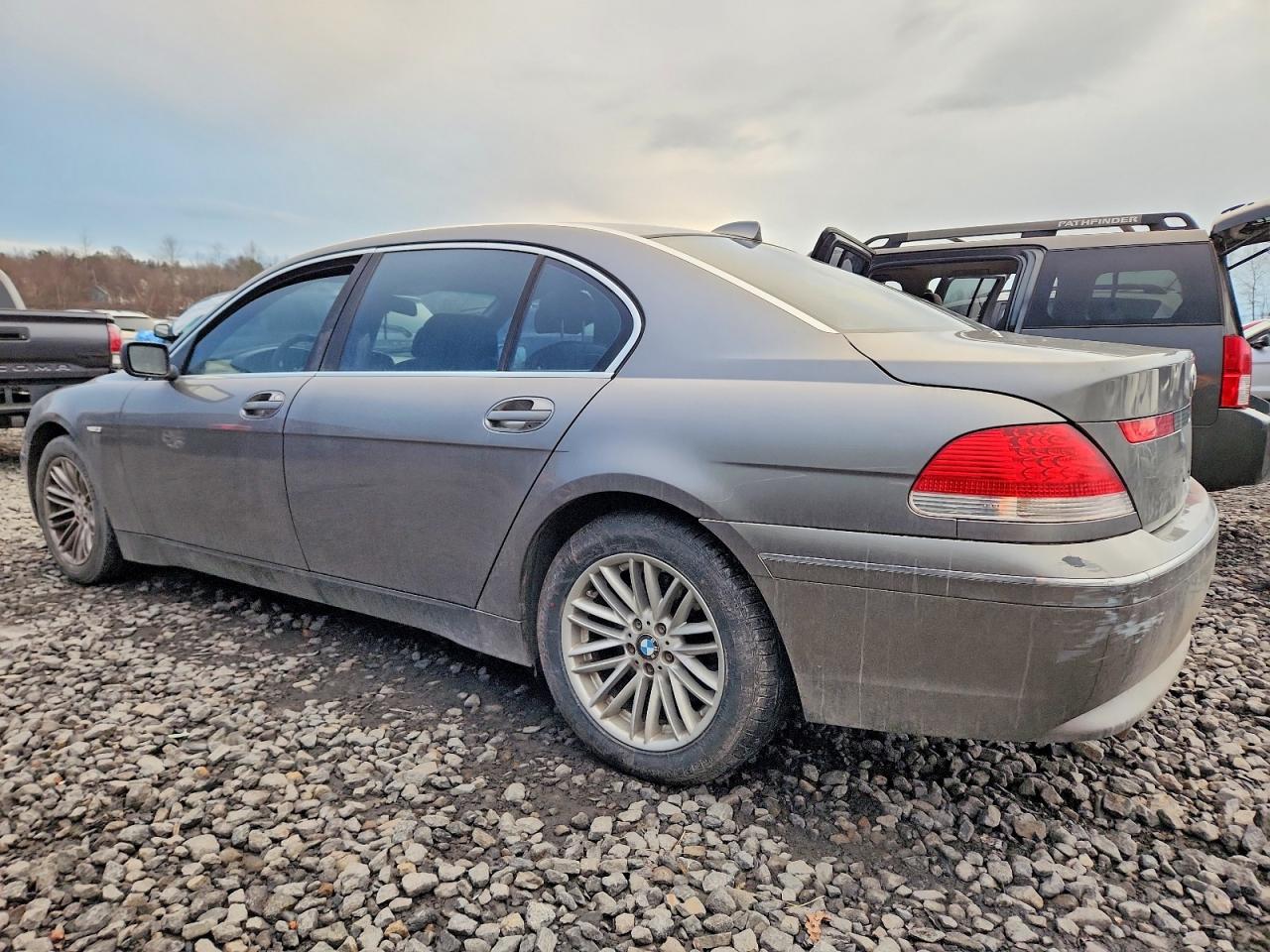2004 Bmw 745 Li Gray vin: WBAGN63464DS45849