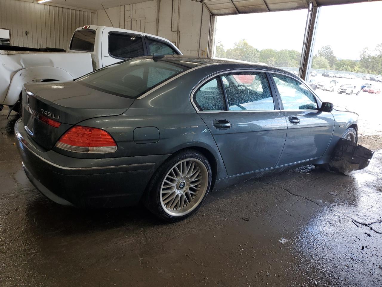 2002 Bmw 745 Li Gray vin: WBAGN63472DR04910